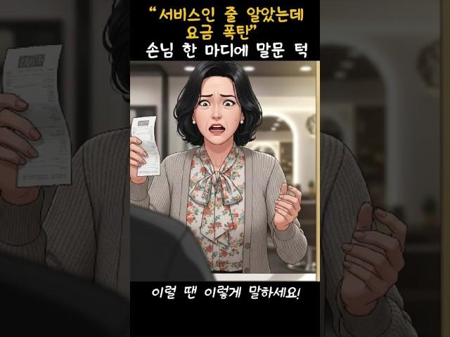 "말없이 다 해놓고 돈 달래.." 50대 손님의 핵사이다