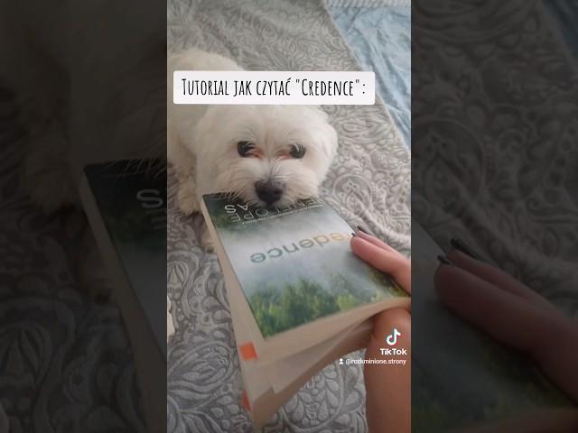 Tutorial: Jak czytać "Credence" #credence  #booktube #book #podcast #bookreview #books #puppy #dog