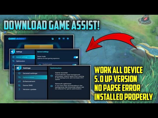 Tutorial ! How To Install Game Assistant | No Parse Error | App Installed | Hazuke