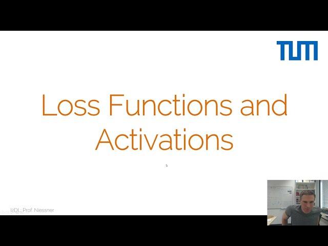 Introduction to Deep Learning (I2DL 2023) - 7. Losses and Activations