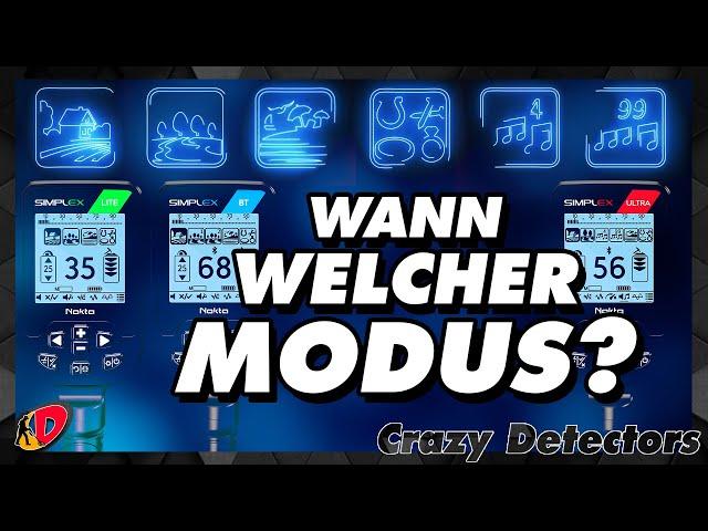 Nokta Simplex Ultra | BT | Lite einstellen: Wann welcher Modus? [Tutorial]