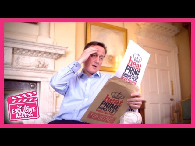 David Cameron takes on heat magazine's Big Interview - EXCLUSIVE!