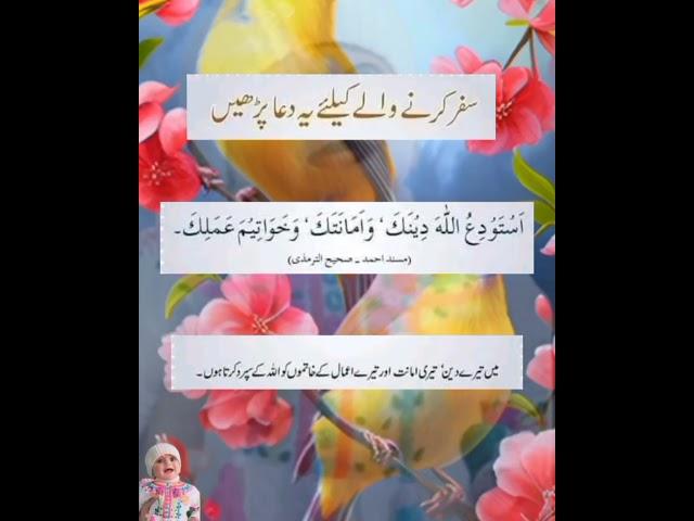 Safar Krny Waly Ki Dua #urdu #video #status #tiktok #viral #quotes #trending #allah #quran #shorts