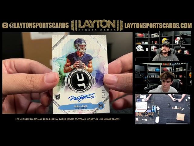 INSANE BREAK!! Mega Dual Case NFL   2023 Panini National Treasures & Topps Motif Football Hobby #1