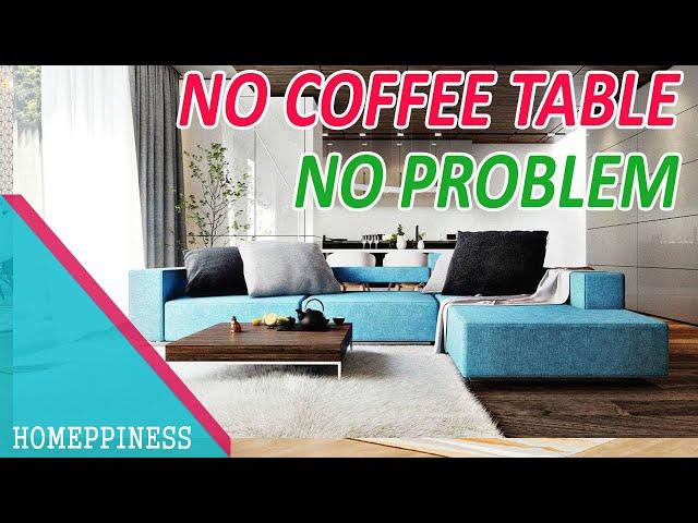 LIVING ROOM HACKS! 5 Coffee Table Alternatives for Small Living Rooms