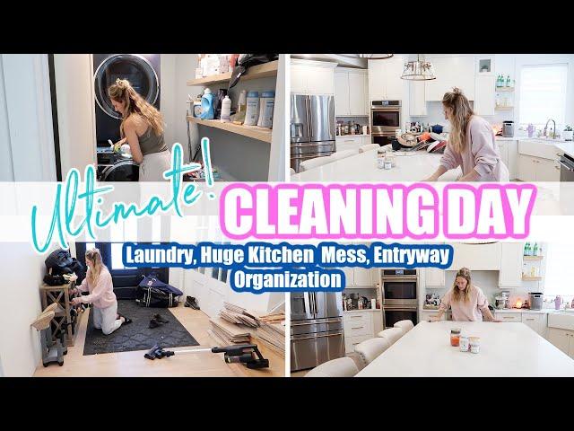 *NEW* ULTIMATE CLEANING DAY! | ALL THE CLEANING MOTIVATION YOU NEED! | Amanda's Daily Home