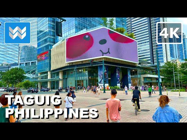 [4K] Bonifacio Global City (BGC) in Taguig Philippines  Bonifacio High Street Modern Walking Tour