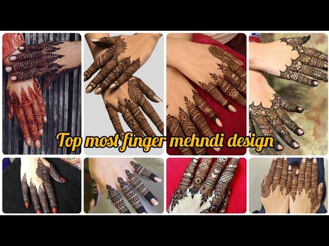 Top Most Finger Mehndi Designs | Finger Mehndi Design | Unique Finger Mehndi Design