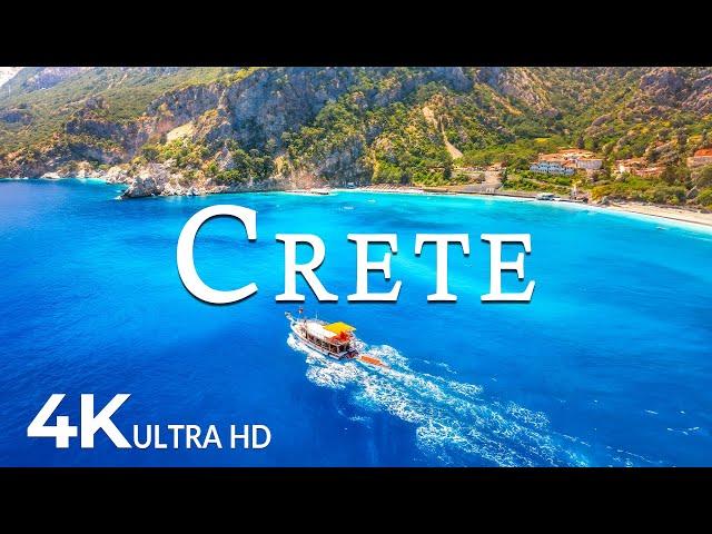 FLYING OVER CRETE (4K UHD) - Relaxing Music Along With Beautiful Nature Videos - 4K Video ULTRA HD