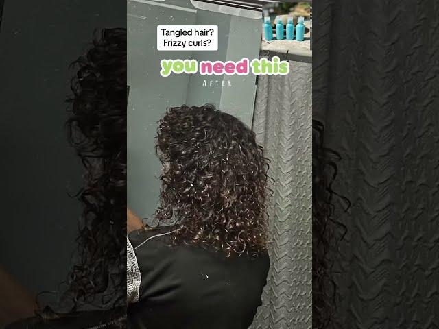 Ultimate Transformation for FINE TANGLED CURLS!  Watch our Before & After! #shorts #vanandveronica