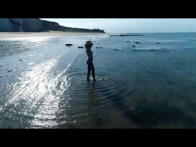 Unique Gym Leggings: At the Beach with The Drone Coach