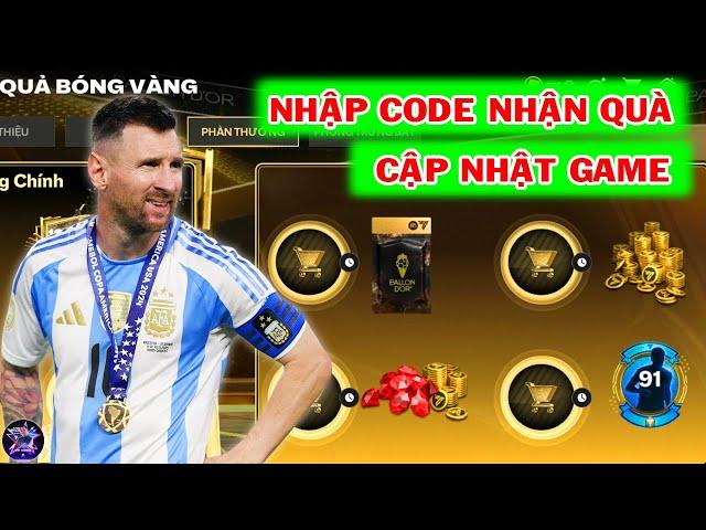 NHẬP CODE TIẾP NHẬN QUÀ - CẬP NHẬT GAME | FC MOBILE