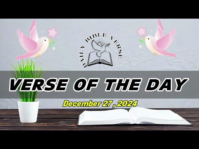 VERSE OF THE DAY DECEMBER 27, 2024