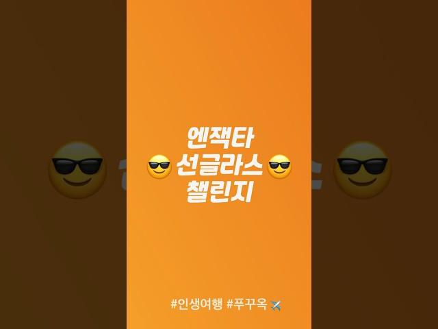 엔잭타 선글라스 챌린지