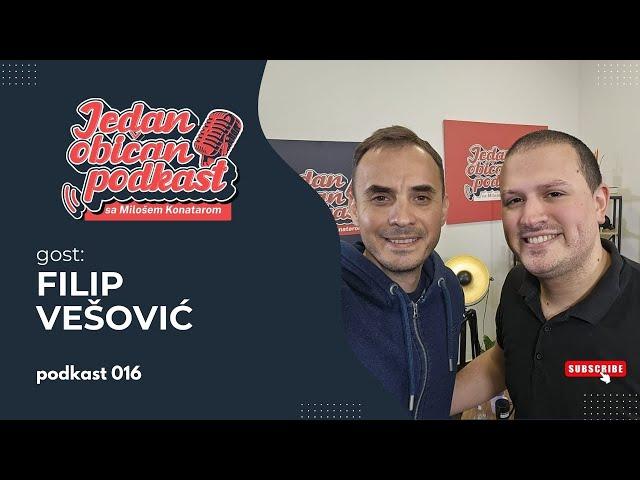 Jedan običan podkast #016 - Gost: Filip Vešović