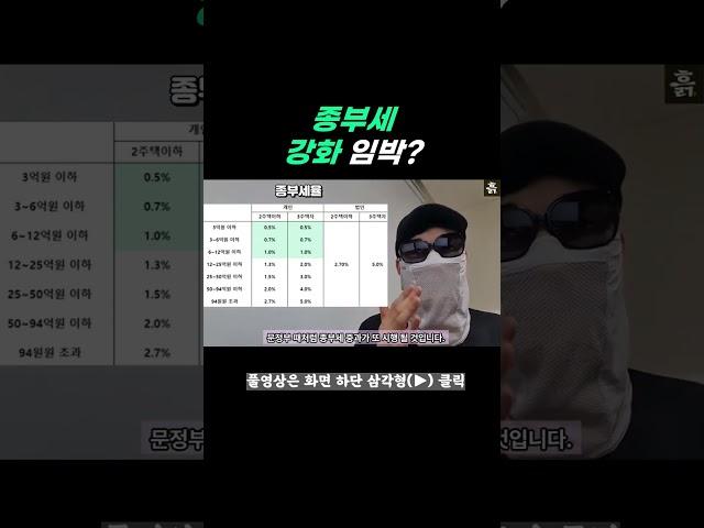 종부세 개편 예고! 다주택자가 알아야 할 필수 정보