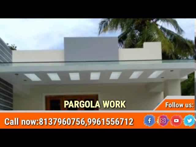 BISMI PARGOLA WORKS... all types of glass works and toff solutions...#glass work #pargola work