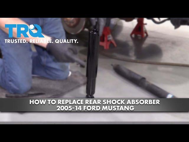 How to Replace Rear Shock Absorber 2005-14 Ford Mustang