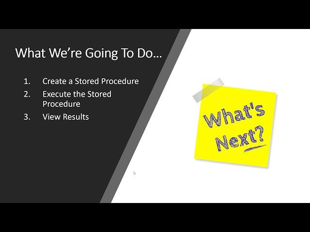 Stored Procedures - Creating Your First SPROC | Essential SQL