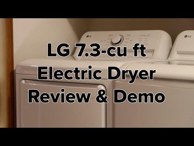 LG 7.3-cu ft Electric Dryer ENERGY STAR Review & How To Use