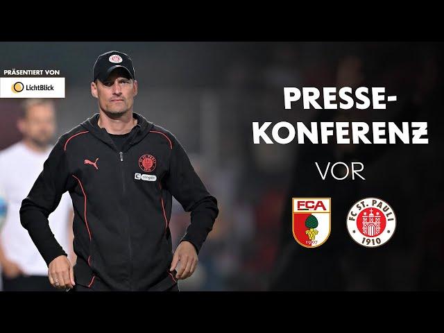 Die Pressekonferenz vor dem Spiel beim FC Augsburg I Präsentiert von LichtBlick