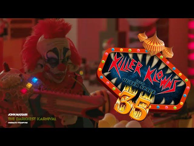 Killer Klowns from Outer Space Cosplay Rave Party 35th Anniversary at Horrorcon LA 2023.