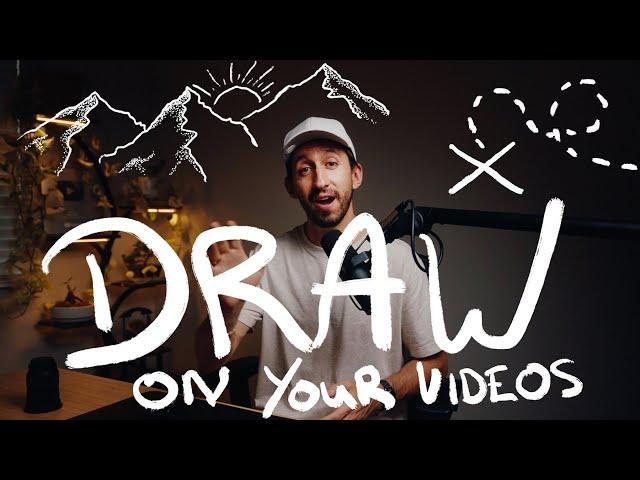 How I DRAW ON TOP Of My Videos! Easy Tutorial