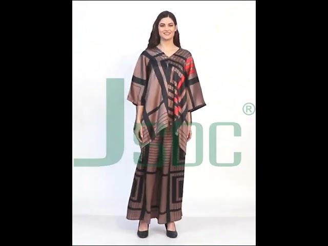 New Hot Selling Royal Stripped Printed Silk Coord Sets (Top + Pant) Kaftan #jsdc #top #pant #women