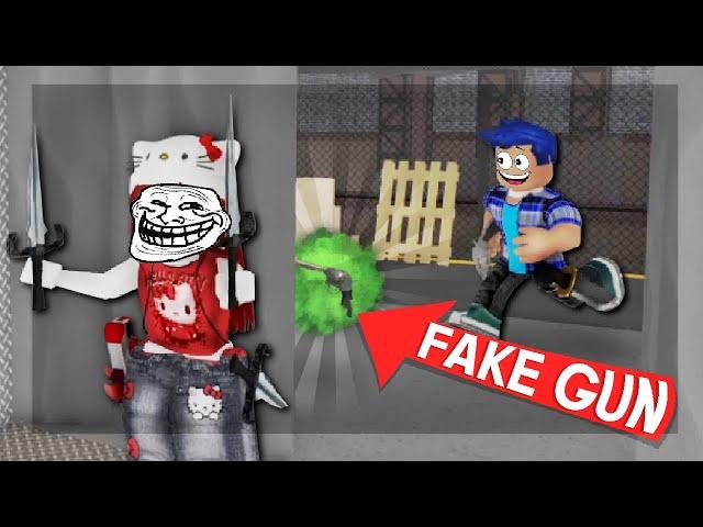 I TRICKED EVERYONE IN MURDER MYSTERY with these FAKE ITEMS *funny*