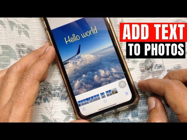 How to Add Text to Photos on iPhone