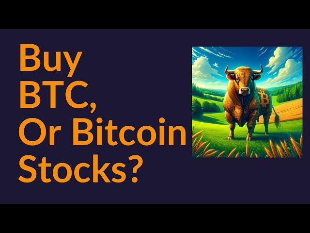 Should You Buy Bitcoin, or Bitcoin Stocks?