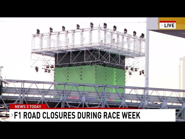 When and where streets will be closed for Las Vegas Grand Prix weekend