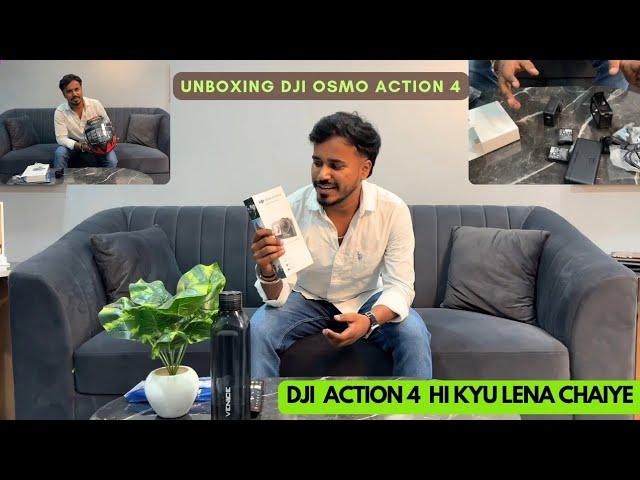 Unboxing DJI Osmo Action 4 || Best 4K Action Camera in 2025  My First YOUTUBE PAYMENT se Camera