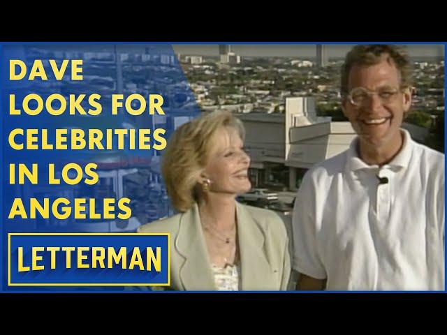 Dave Looks For Celebrities In Hollywood | Letterman