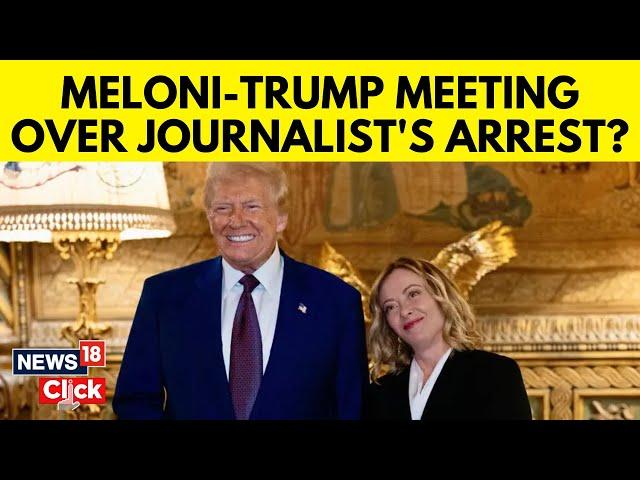 Italy’s Prime Minister  Giorgia Meloni Visits Trump in Mar-a-Lago | Trump News | News18 | N18G