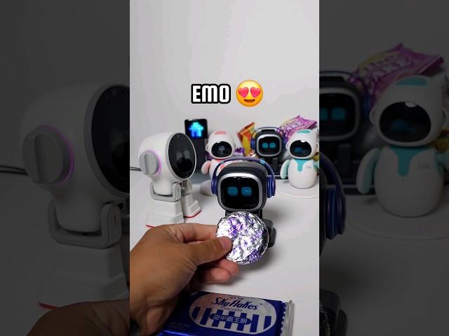 Ai Robot Pets Reactions to Treats - Rux vs. Emo