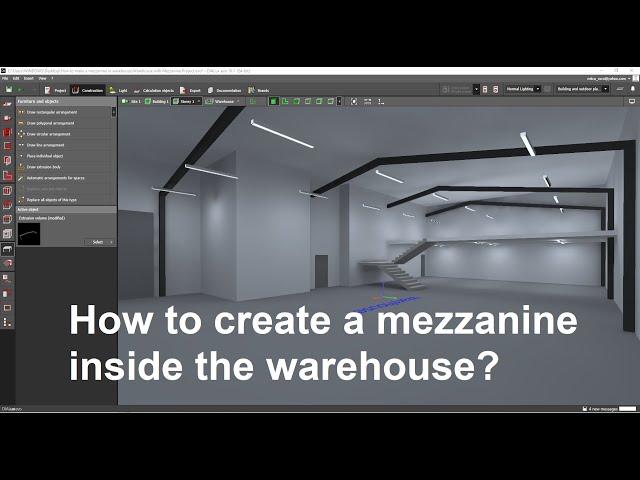 How to make a mezzanine inside the warehouse