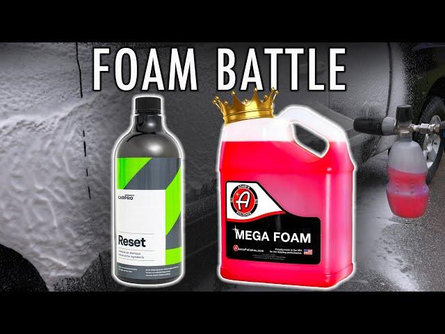 ADAMS MEGA FOAM vs CARPRO RESET FOAM CANNON SOAP BATTLE