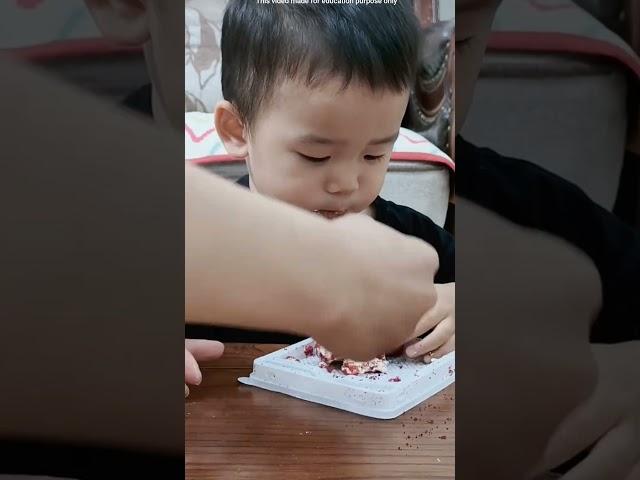 Brother and sister eat baby cake prank