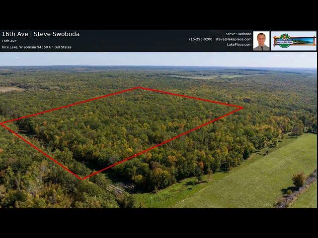 Rice Lake, Wisconsin 40 Acres for Sale | 16th Ave | Steve Swoboda