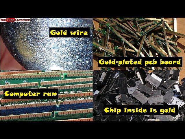 How much gold in 1kg DDR ram? Gold recovery from 1kg DDR ram / chip / Gold recovery - refining /