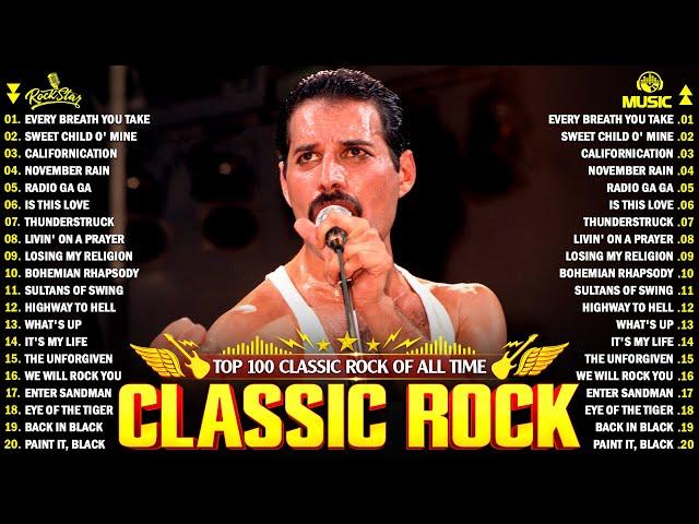 Classic Rock Songs 70s 80s 90s  Queen, Guns N' Roses, Nirvana, ACDC, Bon Jovi, Scorpions, Aerosmith