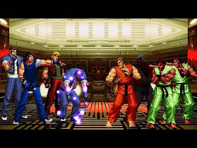 [KOF Mugen] Memorial | Shingo vs Dan [ 4vs4 ]