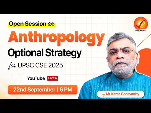 Anthropology Optional Strategy for UPSC CSE 2025 | Vajiram & Ravi