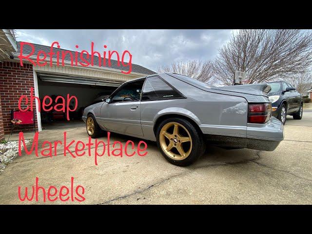 MARKETPLACE SCORE! BREATHING NEW LIFE INTO SOME CHEAP COBRA R WHEELS FOR THE FOX BODY.