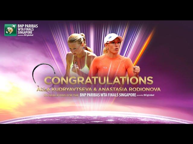 Alla Kudryavtseva & Anastasia Rodionova Qualify For 2014 WTA Finals