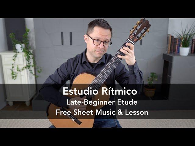 Free PDF: Estudio Rítmico for Beginner Classical Guitar