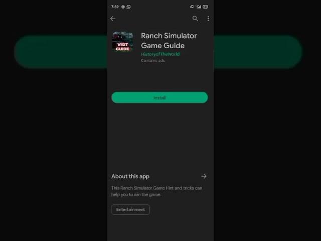 i tried to download ranch simulator in android ️️#download ranch simulator in android