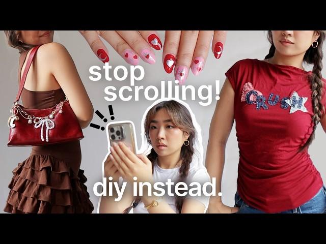 Aesthetic DIYs To Glow Up Your Style (try these instead of doom scrolling)