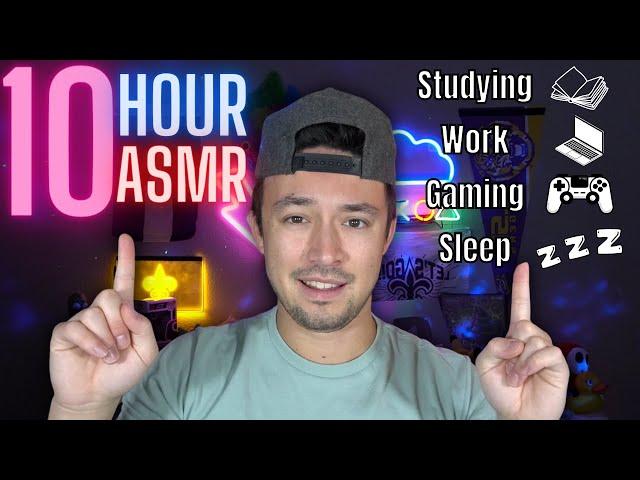 10 HOUR ASMR || Fast Background ASMR || For Studying, Work, Gaming, and Sleep!